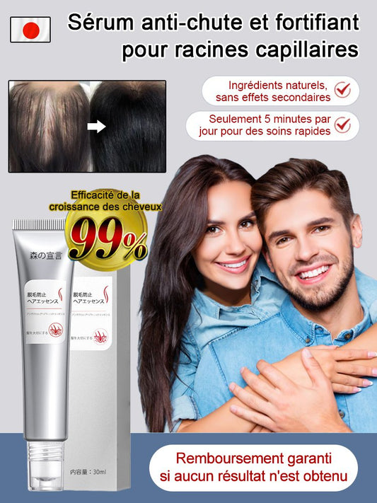 Sérum anti-chute et fortifiant pour racines capillaires